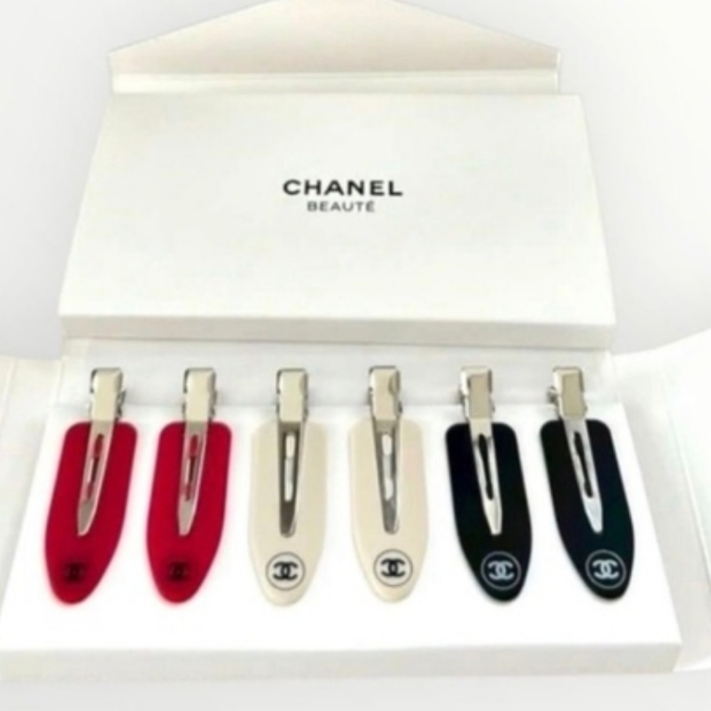6 Chanel hair clips